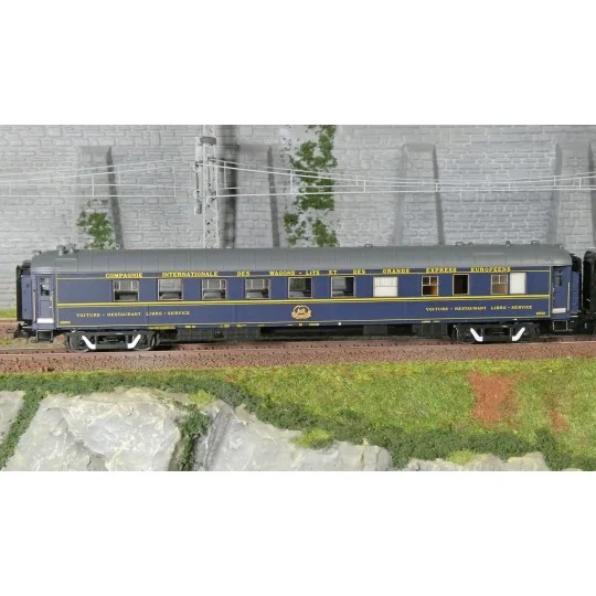 Coffret 3 voitures Sud Express CIWL et DEV Inox courtes SNCF époque... HJ4213-Voiture de mesure spécialisée transmissions sol-train SNCF rouge et grise - Jouef HJ4212 - HO 1/87