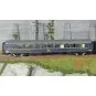 3-car set Sud Express CIWL and short DEV Inox SNCF era III-IV n°1/2... HJ4213-Specialized SNCF ground-to-train transmission measuring vehicle, red and grey - Jouef HJ4212 - HO 1/87