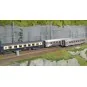 Coffret 3 voitures Sud Express CIWL et DEV Inox courtes SNCF époque... HJ4214-Coffret 3 voitures Sud Express CIWL et DEV Inox courtes SNCF époque III-IV - Jouef HJ4213 HO 1/87