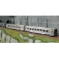 Coffret 3 voitures Sud Express CIWL et DEV Inox courtes SNCF époque... HJ4213-Voiture de mesure spécialisée transmissions sol-train SNCF rouge et grise - Jouef HJ4212 - HO 1/87