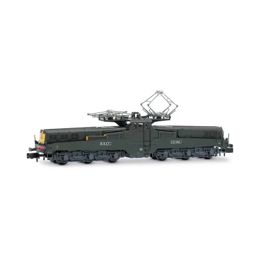 Locomotive électrique CC 14166 SNCF, verte/jaune, Ép. IV, DCC Sonor... HN2582S-Arnold HN2588S Locomotive électrique CC 6512, SNCF, livrée Béton, échelle N, sonore