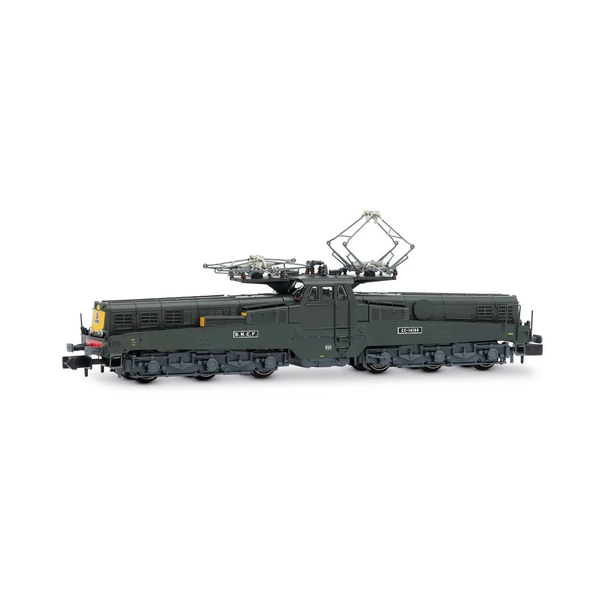 SNCF CC 14166 electric locomotive, green/yellow, Era IV - Arnold HN... SNCF CC 14166 electric locomotive, green/yellow, Era IV - Arnold HN...