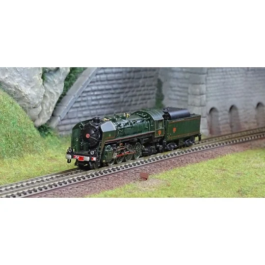 HN2482-Arnold HN2482 141 R 1187 steam locomotive, SNCF, boxpok wheels, green livery