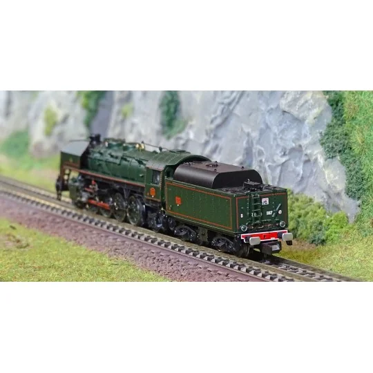 HN2482-Arnold HN2482 141 R 1187 steam locomotive, SNCF, boxpok wheels, green livery