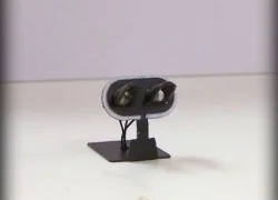 SH-BM-02 Dwarf purple square signal, made of metal and resin