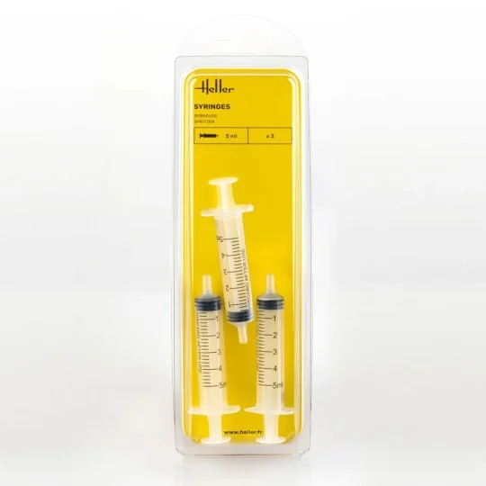 HEL-99026-5 ml syringes (3 pcs) - Heller 99026