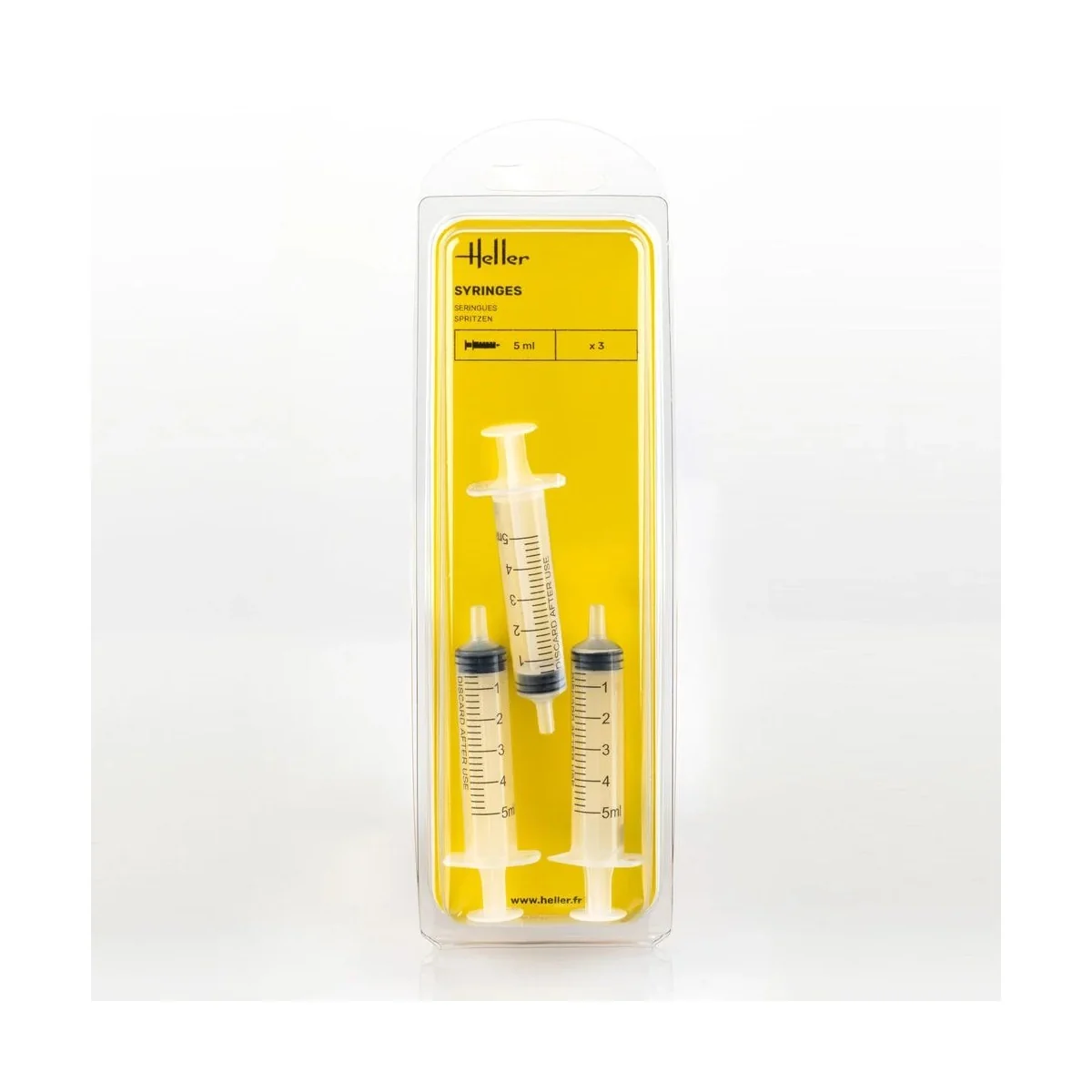 Seringues 5 ml (3 pièces) - Heller 99026 Seringues 5 ml (3 pièces) - Heller 99026