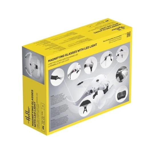 Heller LED illuminated magnifying glasses with lenses 99029 HEL-99029-Heller LED illuminated magnifying glasses with lenses 99029