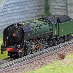 Arnold HN2483S Locomotive vapeur 141 R 1155, SNCF, roues boxpok, livrée verte, sonore Arnold HN2483S - 1