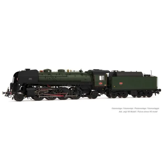 HN2483-Arnold HN2483 141 R 1155 steam locomotive, SNCF, boxpok wheels, green livery