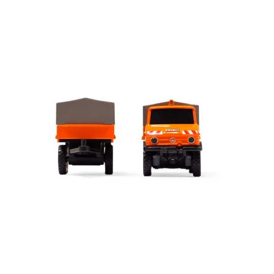 Mercedes Unimog U406 Forestier avec remorque orange 2.4GHz RTR 1/87... 500504177-Mercedes Unimog U406 Forestier avec remorque orange 2.4GHz RTR 1/87 Carson 500504177