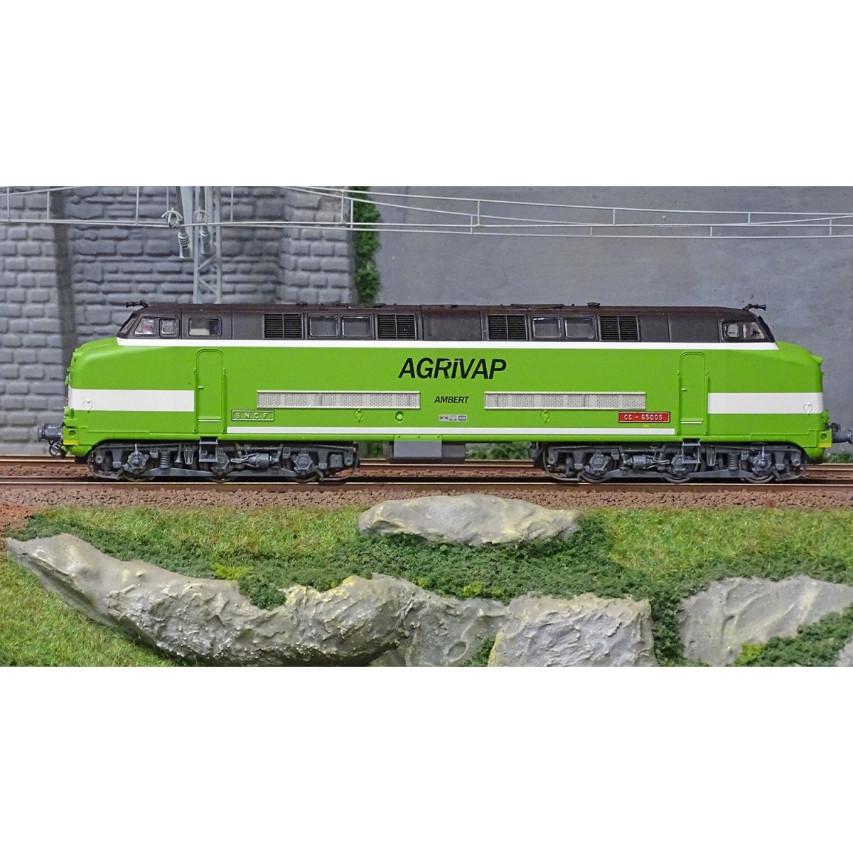 Mistral 23-03-G003 Locomotive diesel CC 65005, SNCF, vert clair, Agrivap, Ambert, digital sonore Mistral Train Models Mistral_23
