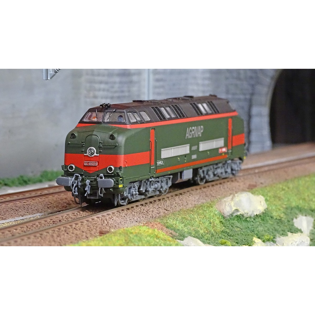 Mistral 23-03-G004 Locomotive diesel CC 65005, SNCF, vert foncé, Agrivap, Ambert, digital sonore Mistral Train Models Mistral_23