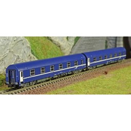 Arnold HN4342 Set of 2 T2 sleeping cars, blue livery with cap logo,...