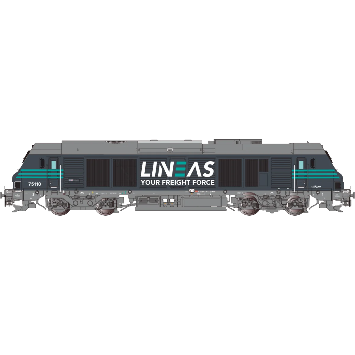 Os.Kar OS7501DCCS Diesel locomotive BB 75110, LINEAS, digital sound Os.Kar OS7501DCCS Diesel locomotive BB 75110, LINEAS, digital sound