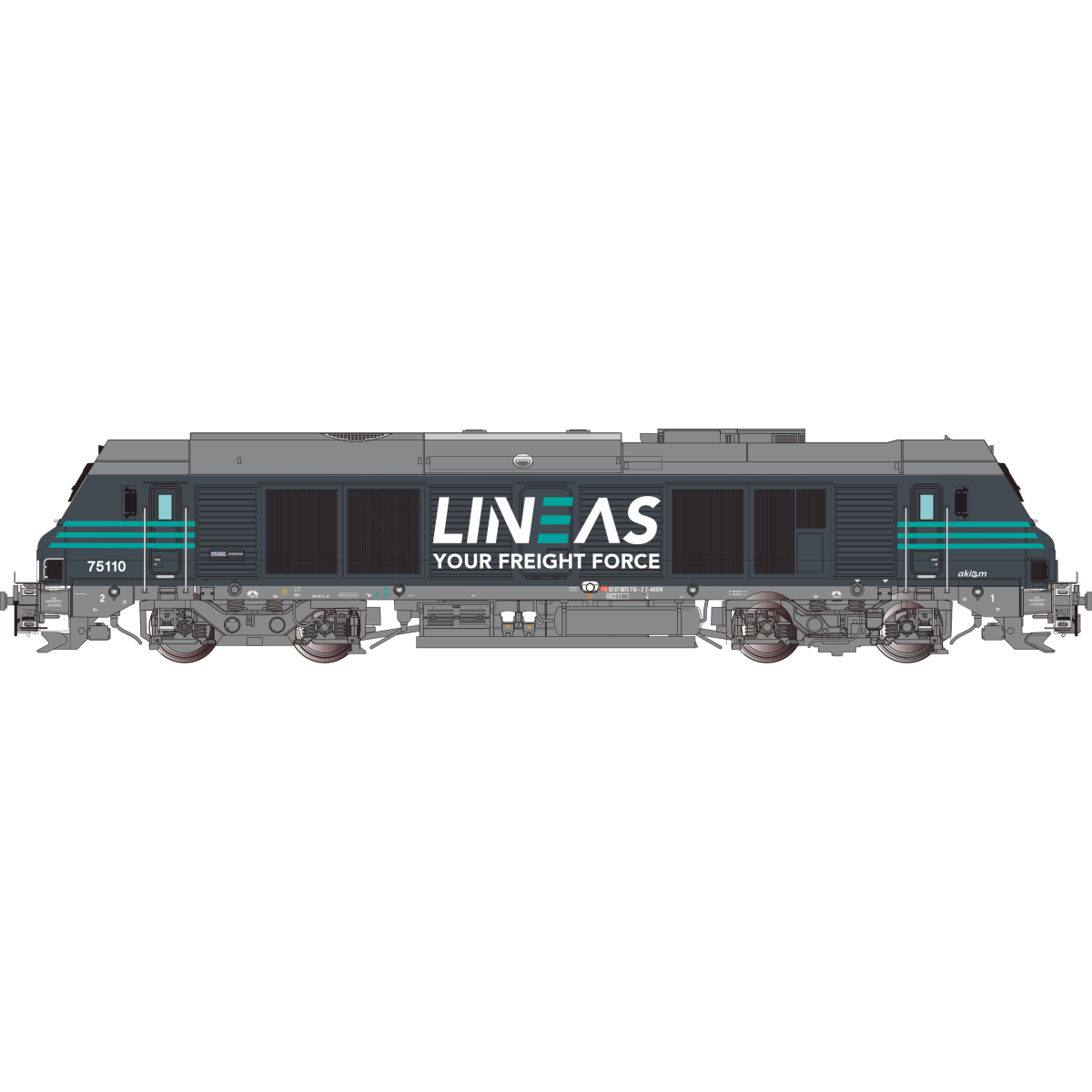 Os.Kar OS7501DCCS Locomotive diesel BB 75110, LINEAS, digitale sonore Os.Kar International Os.Kar_OS7501DCCS - 7