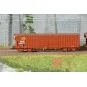 Coffret de 3 wagons Taems à toit roulant SNCF époque IV - Roco 6600285 - H0 Roco_6600285-Roco 6600203 Set de 3 wagons tombereaux à bogies, type Fas, SNCF