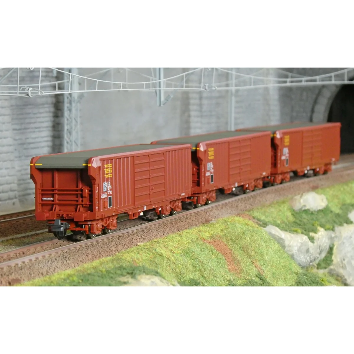 3-car wagon set Taems with rolling roof SNCF Epoch IV - Roco 6600285 - H0