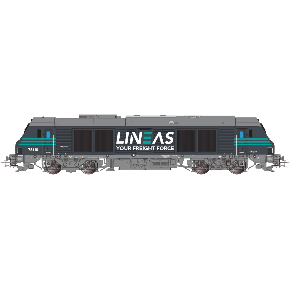 Os.Kar OS7501DCCS Diesel locomotive BB 75110, LINEAS, digital sound Os.Kar OS7501DCCS Diesel locomotive BB 75110, LINEAS, digital sound