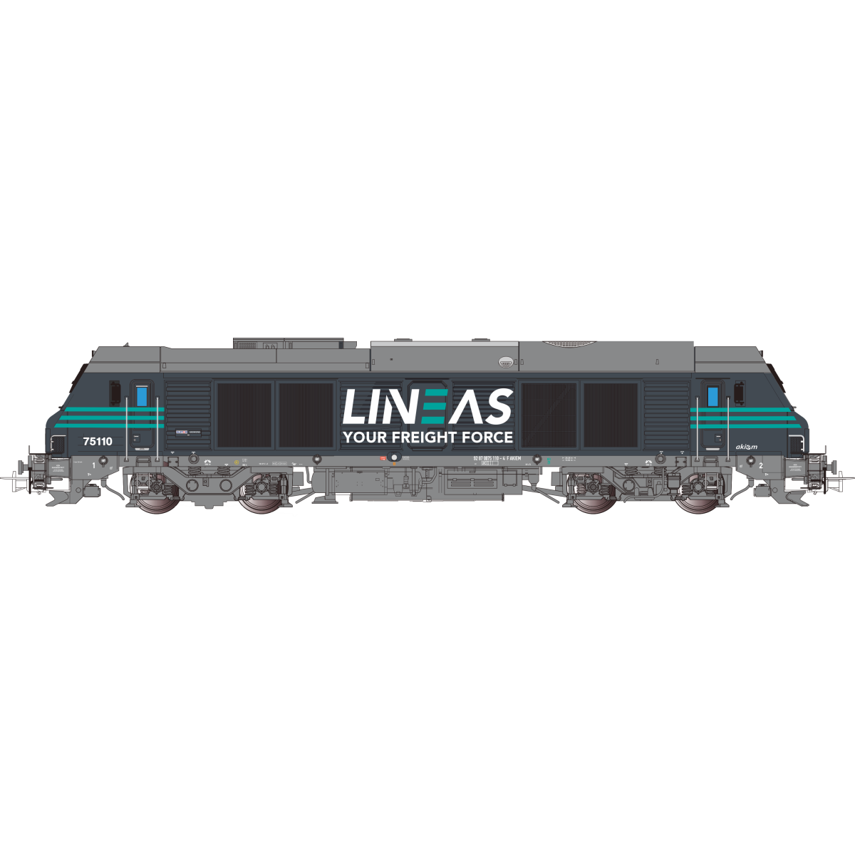 Os.Kar OS7501DCCS Locomotive diesel BB 75110, LINEAS, digitale sonore Os.Kar International Os.Kar_OS7501DCCS - 8