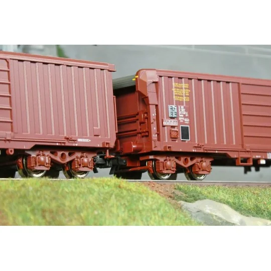 Roco_6600285-Roco 6600203 Set of 3 bogie hopper wagons, Fas type, SNCF