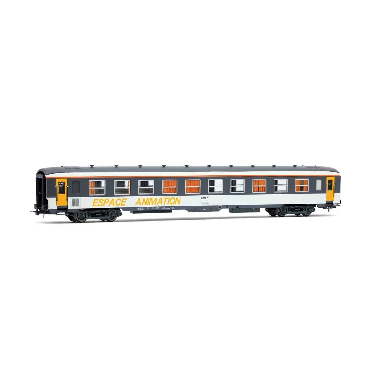 Voiture DEV AO « Espace Animation » SNCF époque IV - Jouef HJ4215 HO 1/87 Voiture DEV AO « Espace Animation » SNCF époque IV - Jouef HJ4215 HO 1/87