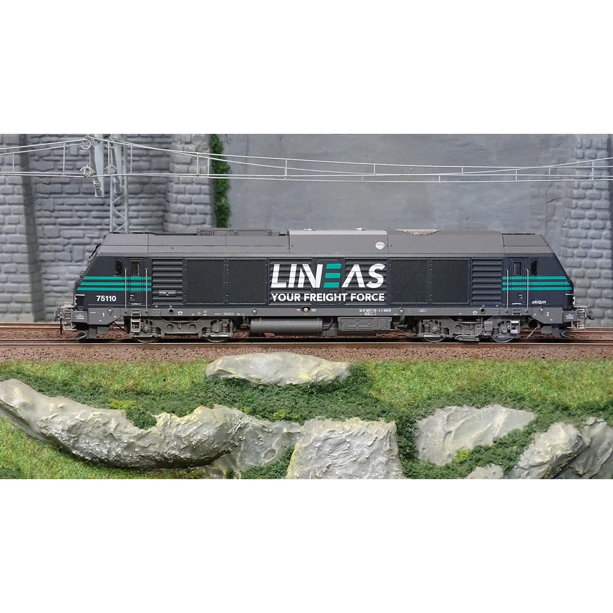 Os.Kar OS7501DCCS Diesel locomotive BB 75110, LINEAS, digital sound...