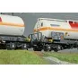 Coffret de 2 wagons-citernes chlore MISA/Millet et VTG/Simotra époque VI - HJ6326-Coffret de 2 wagons-citernes isolés 4 essieux SNCF TOTAL France - Jouef HJ6323 - HO