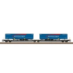 Wagon-poche double Sdggmrss TX Logistik Paneuropa, TX Logistik AG, époque VI -