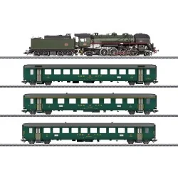 Coffret Train musée avec 141.R SNCF et voitures CFF EW I époque VI - Märklin