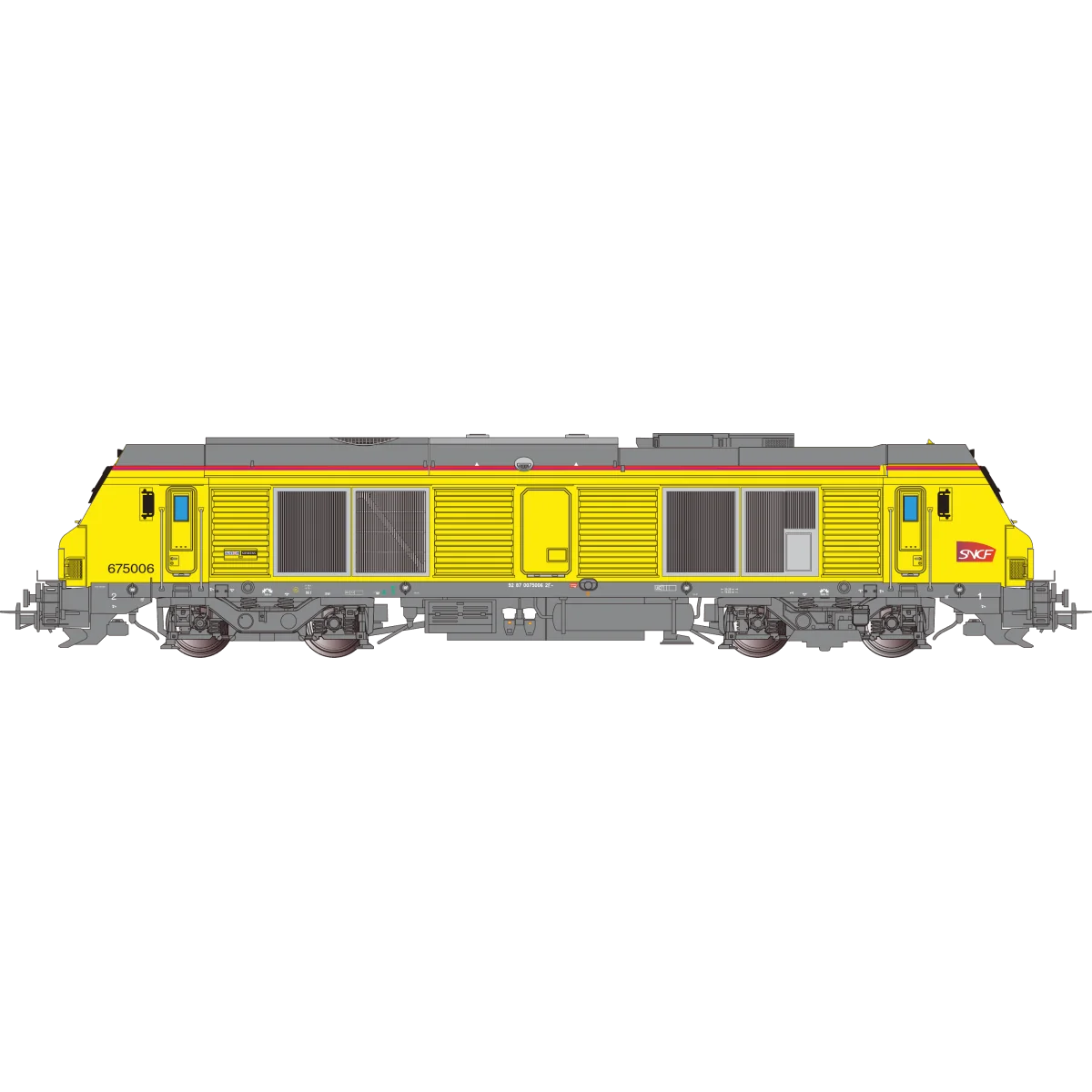 Os.Kar OS7503DCCS Diesel locomotive BB 675006, SNCF Reseau INFRA, d...