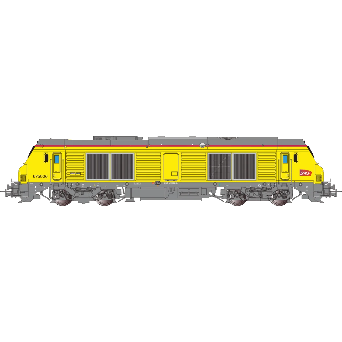 Os.Kar OS7503DCCS Diesel locomotive BB 675006, SNCF Reseau INFRA, d...