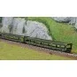 Arnold HN4347 Set of 2 car carriers, DD DEV 66, green livery, white... HN4347-Arnold HN4347 Set of 2 car carriers, DD DEV 66, green livery, white cap logo, N scale