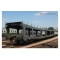 Arnold HN4348 Set of 2 car transporters, DD DEV 66, green livery, c... HN4348-Arnold HN4348 Set of 2 car transporters, DD DEV 66, green livery, carmillon logo, N scale