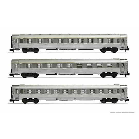 HN4336-Arnold HN4336 Set de 3 voitures voyageurs DEV Inox, A9/A5/B10, échelle N