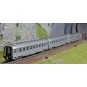 HN4336-Arnold HN4336 Set de 3 voitures voyageurs DEV Inox, A9/A5/B10, échelle N