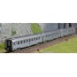 HN4338-Arnold HN4338 Set of 3 DEV stainless steel passenger cars, A9/A5/B10, framed logo, N scale