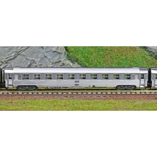 HN4338-Arnold HN4338 Set of 3 DEV stainless steel passenger cars, A9/A5/B10, framed logo, N scale