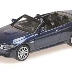 Minichamps 870027232 Voiture BMW M4 cabriolet 2015, bleu métal Busch véhicule Busch_870027232 - 1