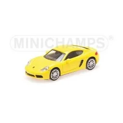 Minichamps 870065224 Porsche 718 Cayman 2016, yellow - Busch_870065224