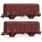 Arnold HN6515 Set of 2 covered wagons with axles, type G4, SNCF, N ... HN6515-Arnold HN6515 Set of 2 covered wagons with axles, type G4, SNCF, N scale