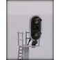 C-RV-02-C-RV-02 Wired Target with 2 Lights, Made of Metal and Resin