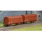 Arnold HN6515 Set of 2 covered wagons with axles, type G4, SNCF, N ... HN6515-Arnold HN6515 Set of 2 covered wagons with axles, type G4, SNCF, N scale
