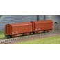 HN6515-Arnold HN6515 Set of 2 covered wagons with axles, type G4, SNCF, N scale
