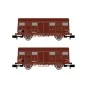 Arnold HN6516 Set de 2 wagons couverts à essieux, type G4 Permanex, SNCF, échelle N Arnold HN6516 - 3 HN6516-Arnold HN6516 Set de 2 wagons couverts à essieux, type G4 Permanex, SNCF, échelle N