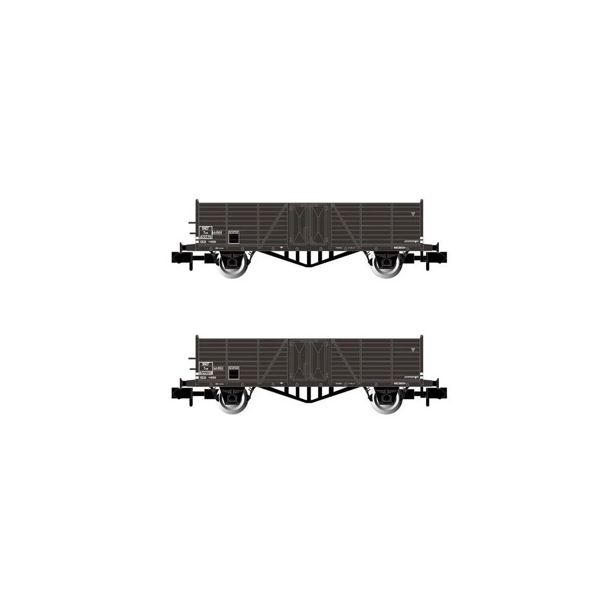 Arnold HN6491 Set de 2 wagons tombereaux type Tow, chargé charbon, SNCF, échelle N Arnold HN6491 - 3