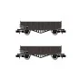 Arnold HN6491 Set of 2 Tow-type hopper wagons, loaded with coal, SN... HN6491-Arnold HN6491 Set of 2 Tow-type hopper wagons, loaded with coal, SNCF, N scale