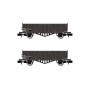 HN6491-Arnold HN6491 Set of 2 Tow-type hopper wagons, loaded with coal, SNCF, N scale