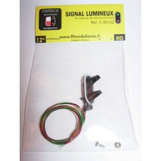 C-RV-02-C-RV-02 Wired Target with 2 Lights, Made of Metal and Resin