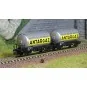 Arnold HN6478 Set of 2 two-axle gas tank wagons, silver livery, SNC... HN6478-Arnold HN6478 Set of 2 two-axle gas tank wagons, silver livery, SNCF, ANTARGAZ, N scale